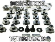 Bolt & nut set x 100 to suit Honda mowers