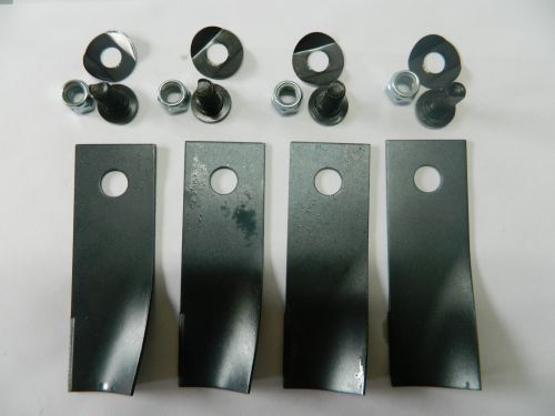 BLADE KIT FOR ROVER MOWERS x 4 BLADES AND BOLTS