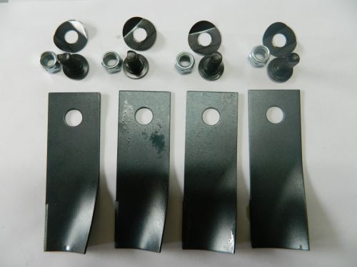 BLADE KIT FOR ROVER MOWERS x 4 BLADES AND BOLTS DMC Mowers Australia