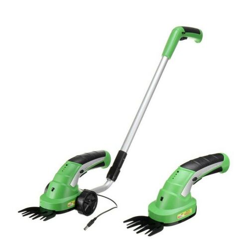 3 in 1 Cordless 7.2v Lithium Ion Grass Shears Hedge Trimmer Handheld & Wheeled & Extension Handle
